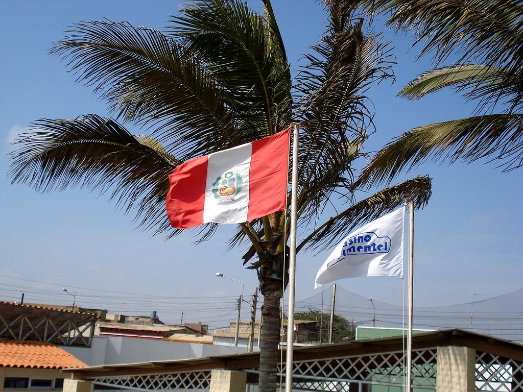 peru flag fotografia